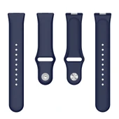 Huawei Watch Fit 4 Fit 4 Pro İle Uyumlu PureLux Tam Uyumlu Yumuşak Soft Silikon Kordon  Lacivert thumbnail 4