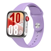 Huawei Watch Fit 4 Fit 4 Pro İle Uyumlu PureLux Tam Uyumlu Yumuşak Soft Silikon Kordon  Lila thumbnail 1