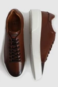 Lufian Kahverengi Erkek Deri Sneaker Ayakkabı - 3
