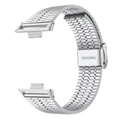 Huawei Watch Fit 4 Fit 4 Pro İle Uyumlu Lux Correa Paslanmaz Ayarlanabilir Metal Tokalı Kordon  Gümüş - 3