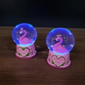 Mini Işıklı Flamingo Kar Küresi - 2