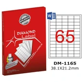 Diamond Lazer Etiket DM-1165 38.1x21.2 mm - 1