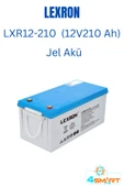 Lexron Lxr12-210 (12V210AH/20HR) Jel Akü ( Karavan Yaşam Ve Bağ Bahçe ) - 1