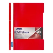 Ente Telli Dosya A4 50'li Kırmızı - 1