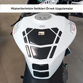 Aprilia RS 457 ile Uyumlu Kaydırmaz 6D Karbon Tank Pad GC11 thumbnail 3