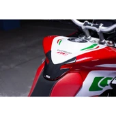 MV Agusta Turismo Veloce ile Uyumlu Kaydırmaz 6D Karbon 16 Parça Tank Pad Seti GC38 thumbnail 2