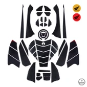 Honda CBR650R 2025 ile Uyumlu Kaydırmaz 6D Karbon 47 Parça Tank Pad Seti GC41 thumbnail 1