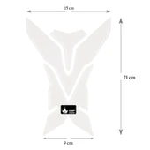 Grippatch Aprilla, KTM, Kawasaki, Suzuki ile Uyumlu Universal Şeffaf Tank Pad GT10 - 2