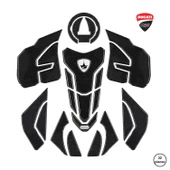 Ducati Panigale, Streetfighter, V4, V4S 2018-2024 ile Uyumlu Kaydırmaz 6D Karbon 22 Parça Tank Pad Seti GC12 thumbnail 1