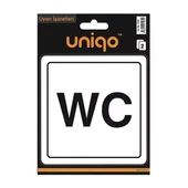 Uniqo Uyarı Etiketi WC Yazısı - 1