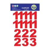 Crea 1342 XL Rakam Etiketi Kırmızı - 1