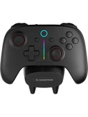 Rampage HYDRA PRO Siyah BT + 2.4 GHz Şarj İstasyonlu PC Gamepad RGB Joypad - 1