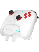 Rampage HYDRA PRO Beyaz BT + 2.4 GHz Şarj İstasyonlu PC Gamepad RGB Joypad - 2