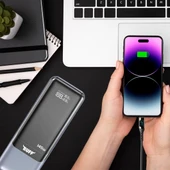 BUFF LABS BP16 145W Dijital Ekranlı 27000 mAh Powerbank, Laptop, Macbook, iPad Taşınabilir Hızlı Şarj Cihazı thumbnail 3