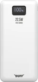 BUFF LABS BP17 22.5W 10.000Mah LCD Ekran Dahili Kablolu Taşınabilir Powerbank (Beyaz) thumbnail 1