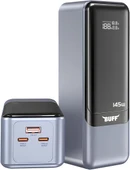 BUFF LABS BP16 145W Dijital Ekranlı 27000 mAh Powerbank, Laptop, Macbook, iPad Taşınabilir Hızlı Şarj Cihazı thumbnail 1