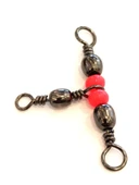 Captain 5129 Üçlü Boncuklu T Fırdöndü 5 Adet Black Nikel thumbnail 2