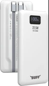 BUFF LABS BP17 22.5W 10.000Mah LCD Ekran Dahili Kablolu Taşınabilir Powerbank (Beyaz) thumbnail 3