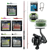 YekOutdoor HookWorm LRF Seti Okuma Red Spin 7'0'' 2.12 cm 1-12 gr 2 Parça&Okuma Acuador ACU-1000A 3+1BB Olta Makinesi - 1