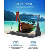 ARZOPA 15.6" IPS S1 60Hz USB-C/mHDMI Multimedya Taşınabilir Monitör (1920 X 1080) - 3