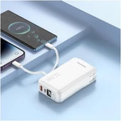 Coverzone Borofone 10000mAh Powerbank, Avrupa ve Amerika Adaptörlü Güç Bankası, iPhone ile Uyumlu Şarj Seviyesi Led Gösterli Kompak ve Modern Tasarım BJ39 thumbnail 3