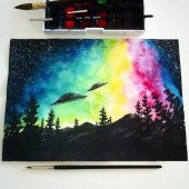 Suluboya Fırçası 8 Numara Samur Guaj Boya Fırça No:8 1 Adet - 4