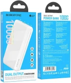 Coverzone Borofone 10000mAh Dual Output Smart ID 37Wh Güç Bankası Powerbank iPhone ile Uyumlu Şarj Seviyesi Led Gösterli Kompak ve Modern Tasarım BJ27 thumbnail 3