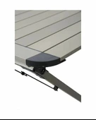 YekOutdoor Katlanabilir Alüminyum Kamp Masası ve 4 Kişilik Konforlu Kamp Sandalyesi Seti - 9