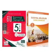 Evrensel İletişim 5. Sınıf 6 lı Sarmal Deneme ve Referans Sosyal Bilgiler Soru Bankası Seti 2 Kitap - 1
