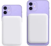 Coverzone 15W 10000 mAh Powerbank Magsafe Uyumlu Kablosuz Şarj Magnetic Güç Bankası Stand Olabilme Özellikli Wireless Output Y133 thumbnail 2