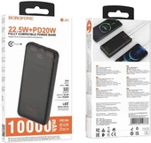 Coverzone Borofone 10000mAh 22.5W + PD20W Fully Compatible Güç Bankası Powerbank iPhone ile Uyumlu Şarj Seviyesi Led Gösterli Kompak ve Modern Tasarım Güç Bankası BJ52 thumbnail 3