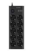 Ftr14 Type-c Girişli Akım Korumalı 10 lu Priz, 3 Usb - 1