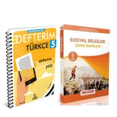 Arı Yayıncılık 5. Sınıf Türkçe Akıllı Defteri ve Referans Sosyal Bilgiler Soru Bankası Seti 2 Kitap - 1