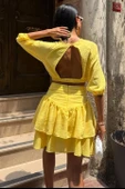 Crop Bluz Ve Kat Kat Etekli Takım 10207 - 7