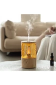 Mum Işığı Görünümlü Taşınabilir 125ml Kapasiteli Işıklı Aroma Yayıcı Hava Nemlendirici - 5
