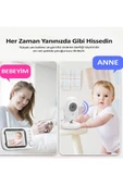 Gece Görüşlü Bebek Odası Kamera Sıcaklık Uyarısı Izleme Ekranı - 3