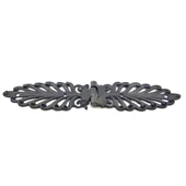 Antika Tarz Dekoratif Pirinç Yaprak Desenli Menteşe - 55x265 Mm, Oksit - 1