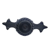 Antika Tarz Dekoratif Pirinç Çizgili Düğme - 35x100 Mm, Büyük, Oksit - 1