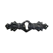 Antika Tarz Dekoratif Pirinç Anahtar Ağızlığı -  28x104mm, Oksit - 1