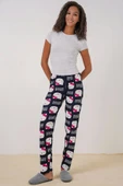 4323 Desenli Pijama Altı - A.Lacivert - 2