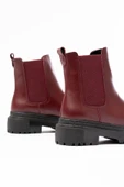 812-2137 Bordo Lastikli Günlük Kadın Bot - 5