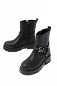 868-2015 Siyah Fermuarlı Günlük Kadın Bot thumbnail 5