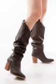 LS-1884 Kahverengi Günlük Kadın Çizme thumbnail 1