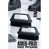 Sert Kıllı Asker-Polis Bot Fırçası - Leke Çıkarıcı Elbise Fırçası 2 ADET - 2