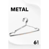 Metal Elbise Askısı Ekonomik 6 Adet Askı Seti - 1