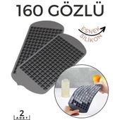 Hızlı Mini Buz Kalıbı 2 li 160 Bölme Esnek Silikon - 1