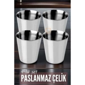 Çelik Bardak Seti 4 Adet Fazio Giacinto Design - 2