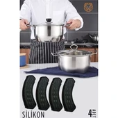 Tencere Tutucu Silikon 4 ADET - 1