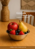 2'li Set Sağlıklı Paslanmaz Çelik Kase - Çok Yönlü Çorba, Salata ve Meyve Kabı 350 ml No 1 - 3