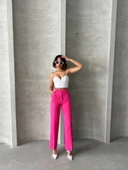 Palazzo fuşya pantolon thumbnail 5